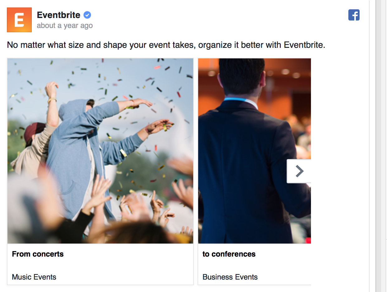 ways to use Facebook's carousel ads