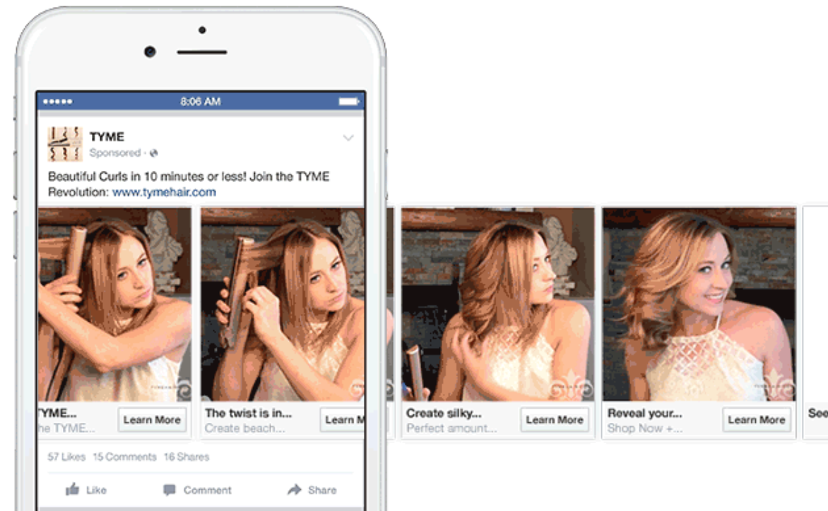 effective ways to use Facebook's carousel ads