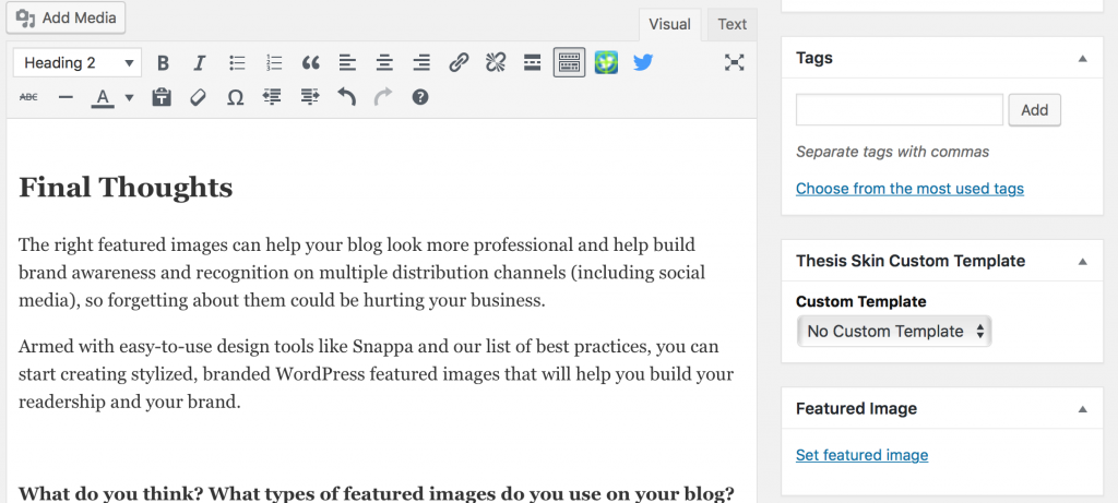 The Blogger's Guide To WordPress Featured Images