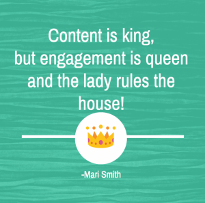 content is king but engagement is queen and the lady rules the house