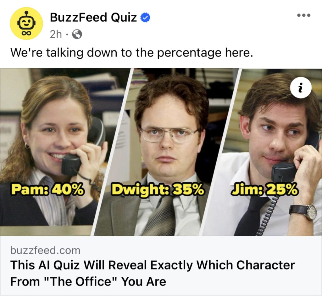 buzzfeed quiz example