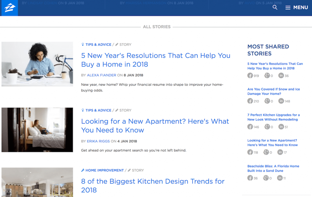 zillow best real estate blogs
