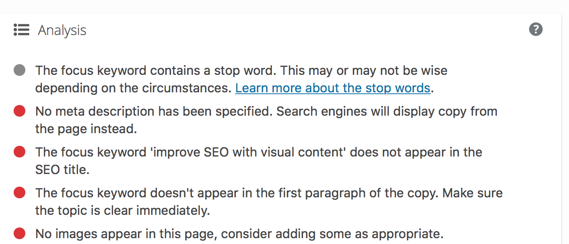 improve visual SEO