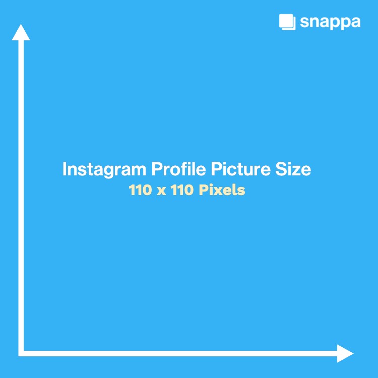 Instagram profilbild größe