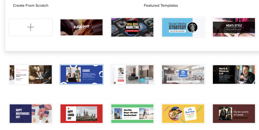 how to create social media header images