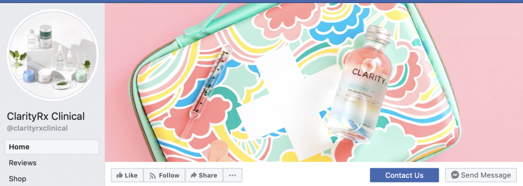 simple pink background facebook