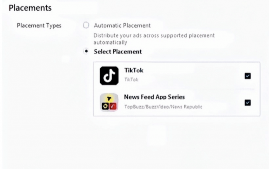 tiktok ad placement types