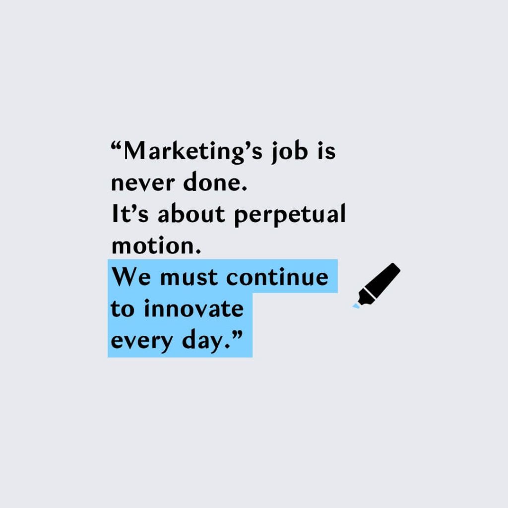 innovation marketing quote