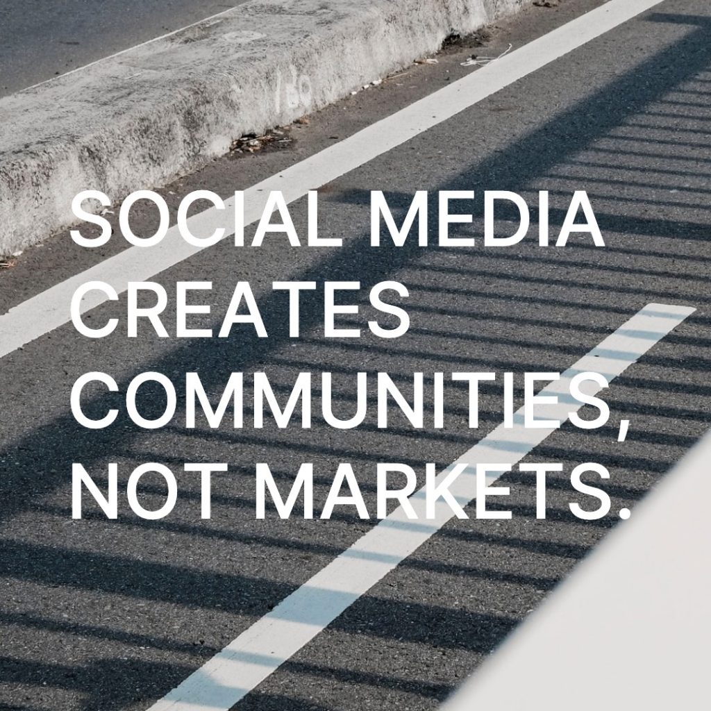 social media community marketing quote