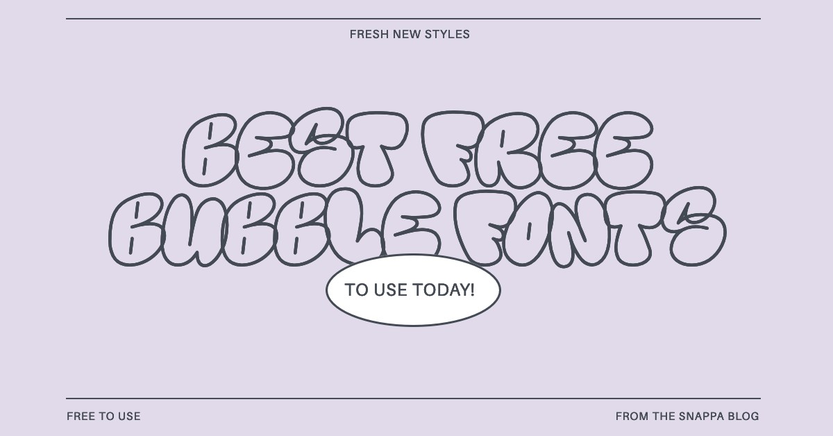 Best FREE Bubble Fonts to Use Today