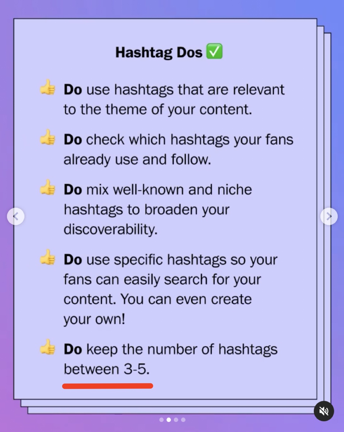 Instagram hashtag tips from Instagram's creators account